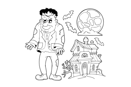 Coloriage Halloween36 – 10doigts.fr