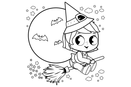 Coloriage Halloween37 – 10doigts.fr
