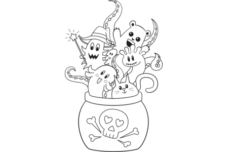 Coloriage Halloween4 – 10doigts.fr