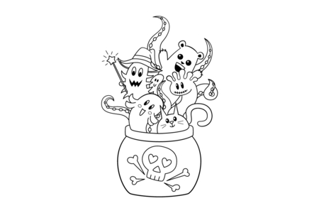 Coloriage Halloween41 – 10doigts.fr