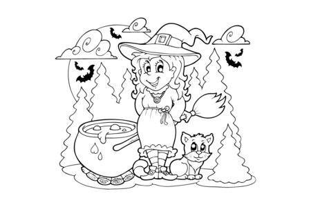 Coloriage Halloween44 – 10doigts.fr