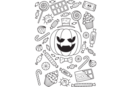 Coloriage Halloween8 – 10doigts.fr