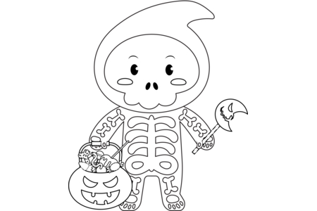 Coloriage Halloween9 – 10doigts.fr