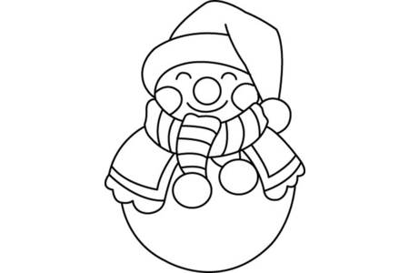 Coloriage Bonhomme de neige 04 – 10doigts.fr