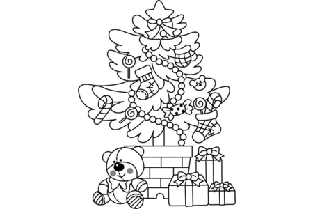 Coloriage Sapin 06 – 10doigts.fr
