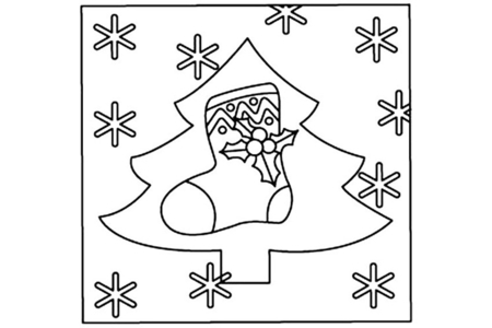 Coloriage Sapin 07 – 10doigts.fr