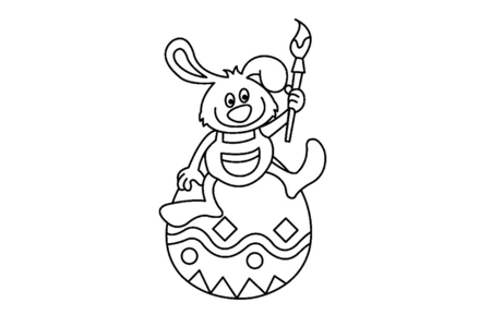 Coloriage Lapin 18 – 10doigts.fr