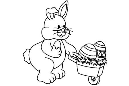 Coloriage Lapin 20 – 10doigts.fr