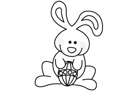 Coloriage Lapin 22 – 10doigts.fr