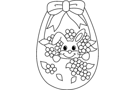Coloriage Lapin 26 – 10doigts.fr