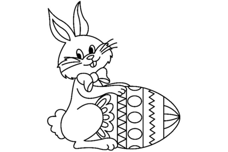 Coloriage Lapin 27 – 10doigts.fr