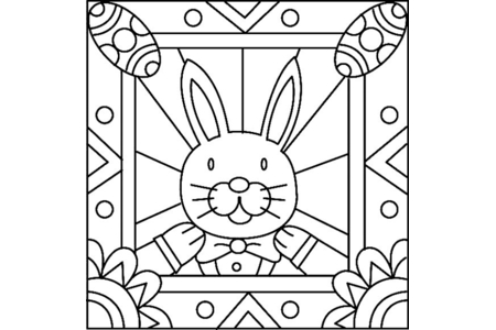 Coloriage Lapin 28 – 10doigts.fr