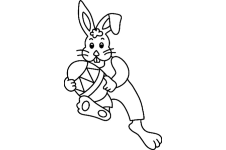 Coloriage Lapin 38 – 10doigts.fr