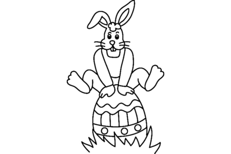 Coloriage Lapin 39 – 10doigts.fr