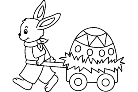 Coloriage Lapin 40 – 10doigts.fr