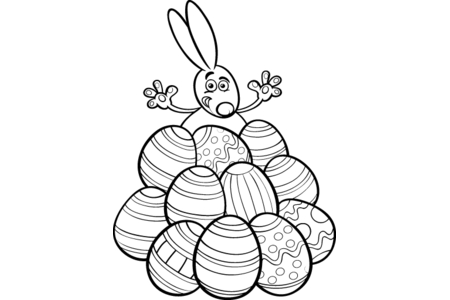 Coloriage Lapin 56 – 10doigts.fr