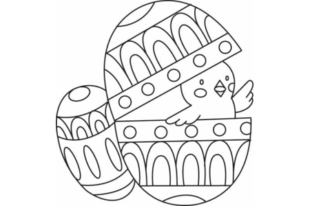 Coloriage Oeufs 02 – 10doigts.fr