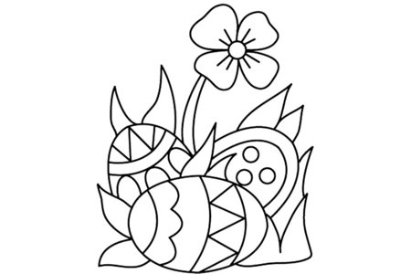 Coloriage Oeufs 06 – 10doigts.fr