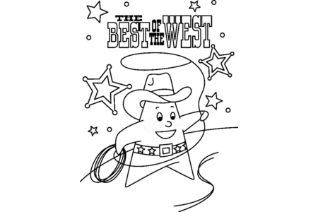 Coloriage Sheriff 01 – 10doigts.fr