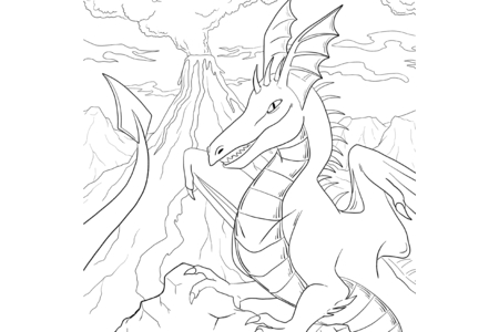 Coloriage Dragons10 – 10doigts.fr