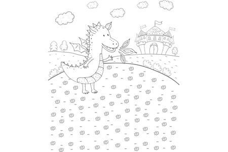 Coloriage Dragons2 – 10doigts.fr