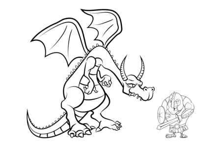 Coloriage Dragons4 – 10doigts.fr