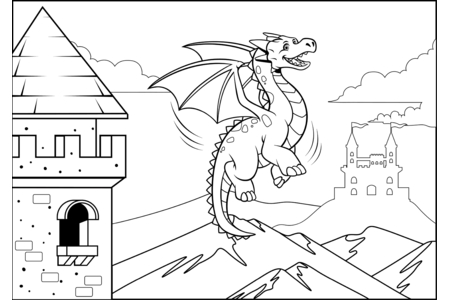 Coloriage Dragons5 – 10doigts.fr
