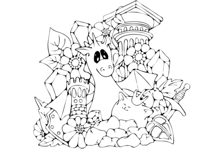 Coloriage Dragons6 – 10doigts.fr