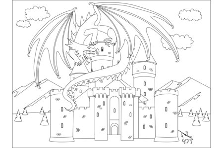 Coloriage Dragons8 – 10doigts.fr