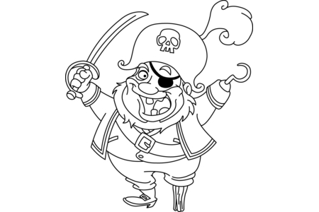 Coloriage Pirate1 – 10doigts.fr