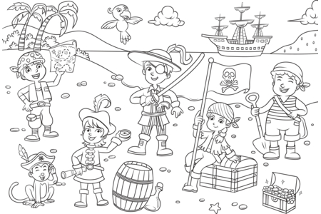 Coloriage Pirate3 – 10doigts.fr