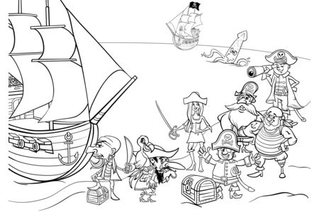 Coloriage Pirate4 – 10doigts.fr