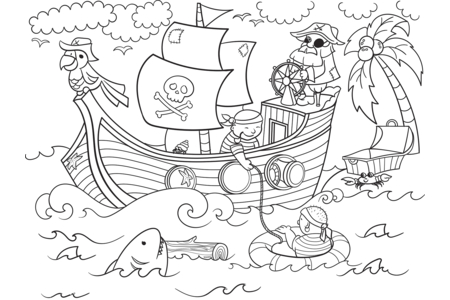 Coloriage Pirate5 – 10doigts.fr