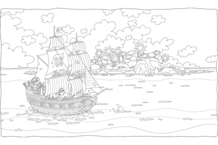 Coloriage Pirate8 – 10doigts.fr
