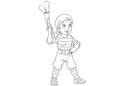 Coloriage Pirate9 – 10doigts.fr