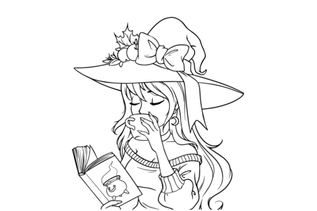Coloriage Manga 33 – 10doigts.fr