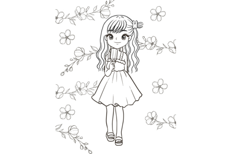 Coloriage Manga 6 – 10doigts.fr