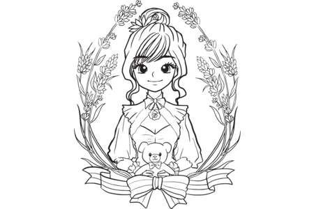 Coloriage Manga 9 – 10doigts.fr
