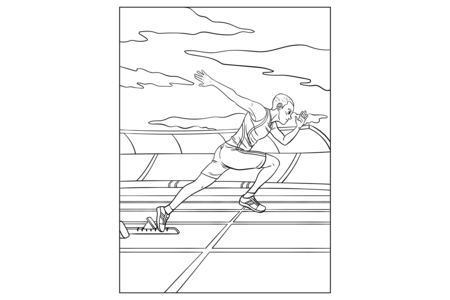 Coloriage JO-Sport-9 – 10doigts.fr