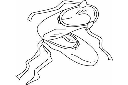 Coloriage Sport ballerines 01 – 10doigts.fr