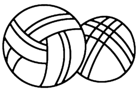 Coloriage Sport ballon 07 – 10doigts.fr