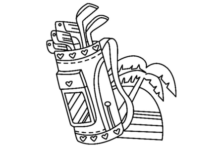 Coloriage Sport golf 01 – 10doigts.fr