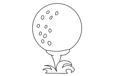 Coloriage Sport golf 03 – 10doigts.fr
