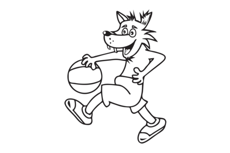 Coloriage Sport2 – 10doigts.fr
