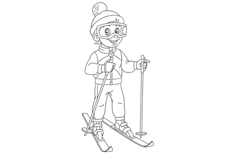 Coloriage Sport24 – 10doigts.fr