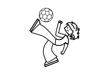 Coloriage Football 03 – 10doigts.fr