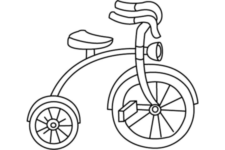 Coloriage Bicyclette 03 – 10doigts.fr