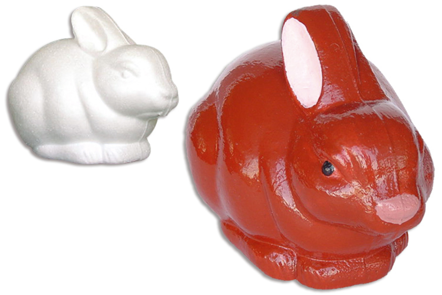 Lot De 10 Lapins En Polystyrène – Taille 7x5x3 Cm – Idéaux Pour Décorations De Pâques, Personnalisation Peinture Ou Papier