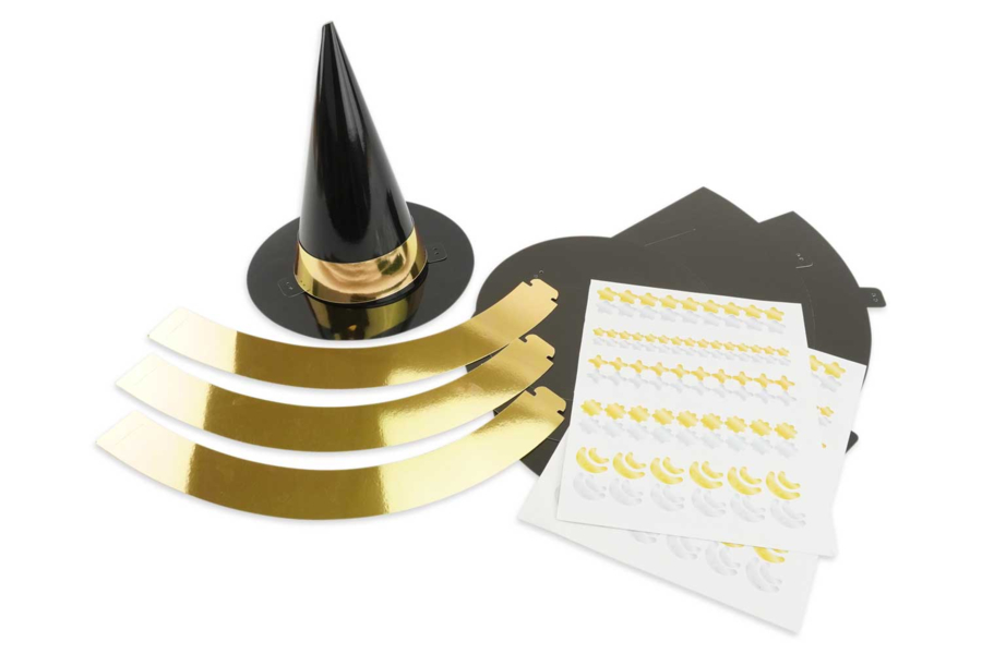 12 pcs Mini Chapeaux De Sorcière Halloween Miniature Chapeaux De
