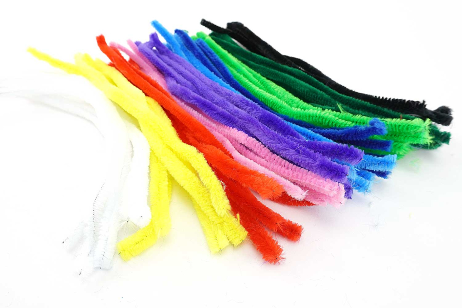 RISVOWO 200 Pièces Cure Pipe Chenille, Fils Chenilles Loisirs Creatifs